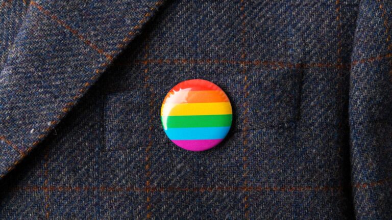 Celebrating pride month our Luxury analyst Oliver Chen, spoke with the CEO of Neman Marcus. This image of a rainbow flag pin on a designer blazer is meant to both represent Neman Marcus as a brand and pride month as well as celebrating and fighting for Lgbtq+ rights and inclusion in the workplace.