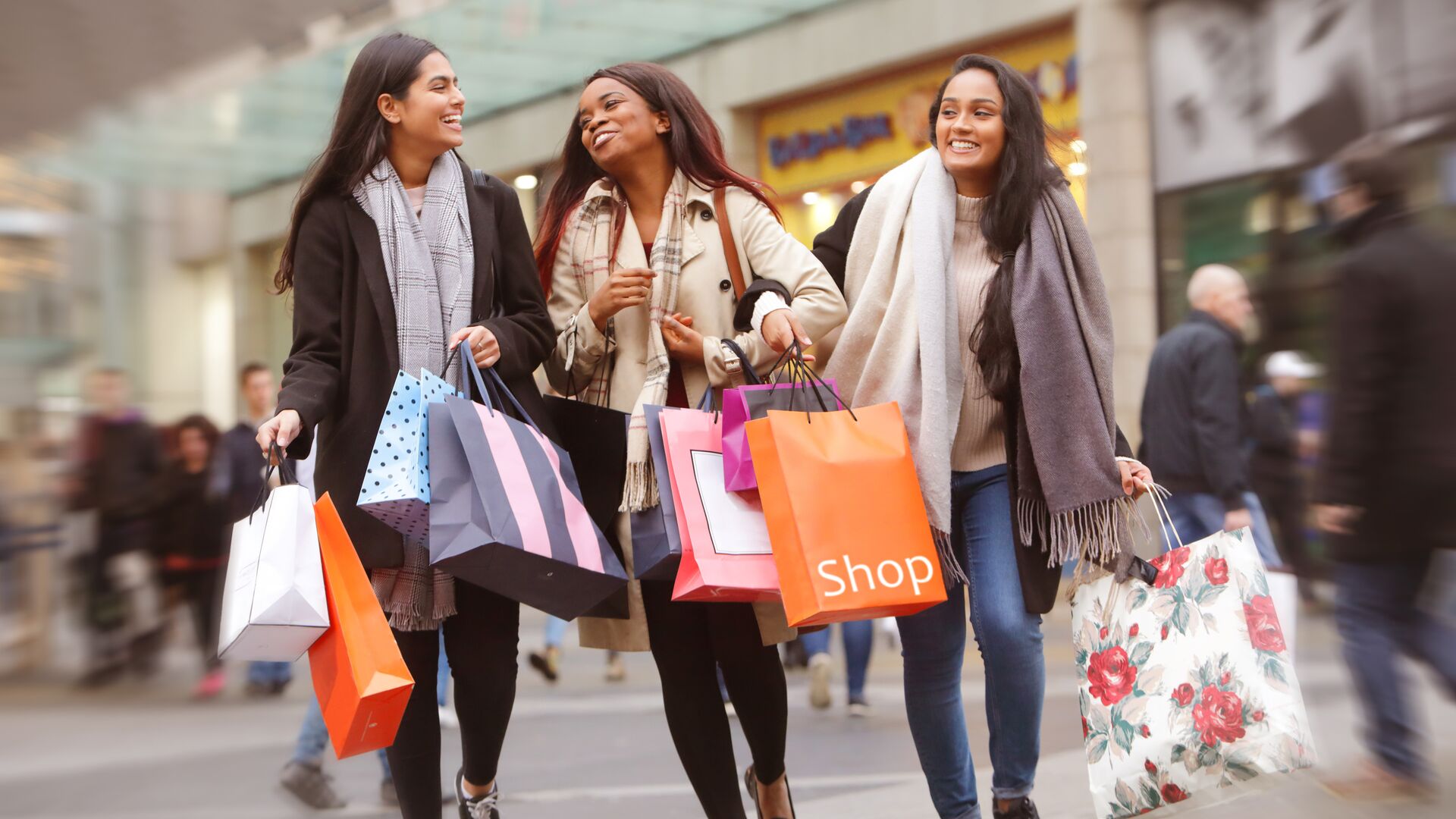 Young shoppers representing the Millennial & Gen Z consumer